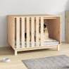 Dog House 100x70x72 cm Solid Wood Pine Colour natural Size 100 x 70 x 72 cm 