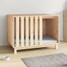 Stylish Dog House - Solid Pine Wood, 100x70x72 cm