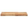 Floating Shelves (2 pcs) - Solid Acacia Wood 100x40x4 cm