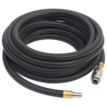 Hybrid Air Hose Black 0.6 2m - Durable Rubber & PVC