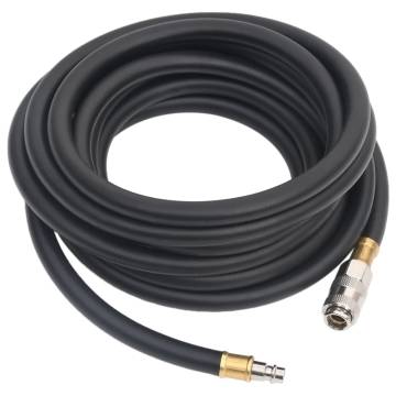 Hybrid Air Hose Black 0.6 2m - Durable Rubber & PVC