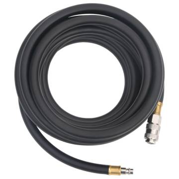 Hybrid Air Hose Black 0.6 2m - Durable Rubber & PVC