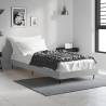 Bed Frame Grey Sonoma 75x190 cm Small Single Engineered Wood Colour grey sonoma Size 75 x 190 cm 