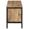 Solid Mango Wood TV Cabinet - Industrial Style & Ample Storage