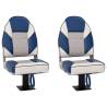 2 pcs Boat Seats with 360° Rotatable Pedestals - Durable & Comfortabl