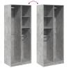 Stylish Concrete Grey Wardrobe - 80x50x200 cm | HipoMarket