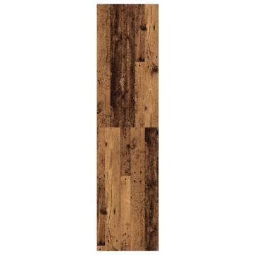 Wardrobe Old Wood 80x50x200 cm | Durable Engineered Wood