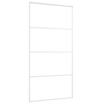 Sliding Door ESG Glass & Aluminium 102.5x205 cm White