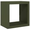 Durable Green Firewood Rack 60x40x60 cm Steel | HipoMarket