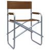 Steel Brown Director's Chairs - 2 Pcs | HipoMarket