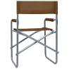 Steel Brown Director's Chairs - 2 Pcs | HipoMarket