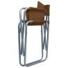 Steel Brown Director's Chairs - 2 Pcs | HipoMarket