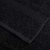 8 Piece Premium Towel Set SOLUND Black 600 gsm | Hipomarket