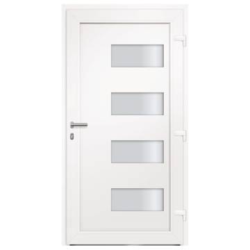 Anthracite Front Door Aluminium & PVC - 100x200 cm | HipoMarket