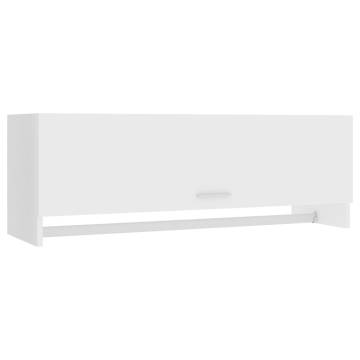 Compact White Wardrobe - 100x32.5x35 cm | HipoMarket