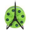 Free Standing Green Hose Reel with Fitting Set - 30m PVC