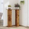 Plant Stands Set - Old Wood Design | 2 pcs 30x30x95 cm