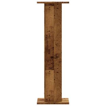 Plant Stands Set - Old Wood Design | 2 pcs 30x30x95 cm