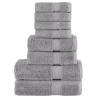  8 Piece Premium Towel Set SOLUND Grey 600 gsm Colour grey Quantity in Package 1 