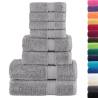 8 Piece Premium Towel Set SOLUND Grey - Soft & Durable 600 GSM