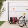 Pet Bike Trailer - Red & Grey Oxford Fabric | Hipo Market