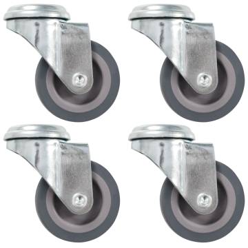 Bolt Hole Swivel Casters - Set of 4, 50mm | HipoMarket