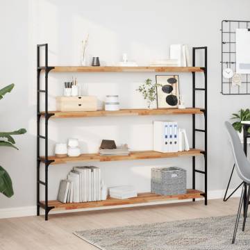 Floating Shelves 4 pcs | Solid Wood Acacia | Hipomarket