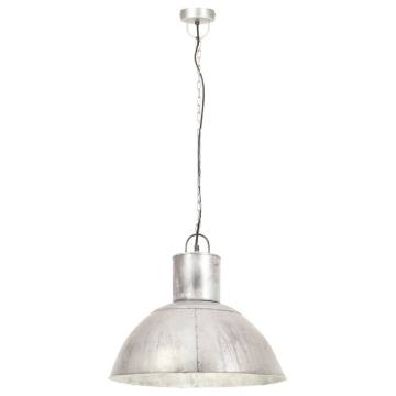 Hanging Lamp 25W Silver Round 48cm E27 | Hipomarket