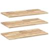 Floating Shelves Set of 3 | Untreated Solid Acacia Wood