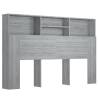 Grey Sonoma Headboard Cabinet - Perfect Bedroom Storage