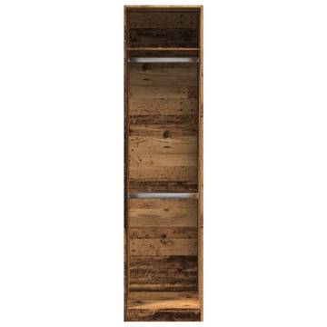 Stylish Old Wood Wardrobe - 50x50x200 cm Engineered Wood