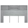 Grey Sonoma Headboard Cabinet - Perfect Bedroom Storage