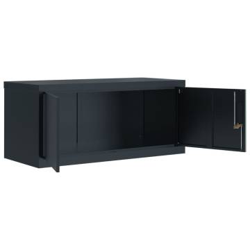 File Cabinet Anthracite 90x40x240 cm Steel - Sturdy Organizer