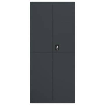 File Cabinet Anthracite 90x40x240 cm Steel - Sturdy Organizer