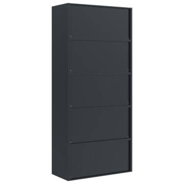 File Cabinet Anthracite 90x40x240 cm Steel - Sturdy Organizer