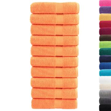 Premium Shower Towels SOLUND - 10 pcs Orange, 70x140 cm