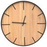 Wall Clock Brown Ø39 cm - Elegant Iron & Wood Design