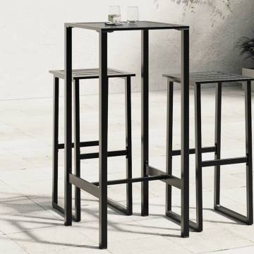 Stylish Black Bar Table - 50x50x110 cm | Durable Steel Design