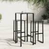 Stylish Black Bar Table - 50x50x110 cm | Durable Steel Design