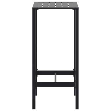 Stylish Black Bar Table - 50x50x110 cm | Durable Steel Design