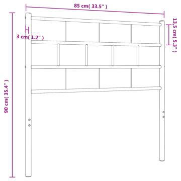 Stylish Metal Headboard White 80 cm - Durable & Sturdy Design