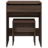 Dressing Table and Stool in Brown Oak - Stylish and Durable