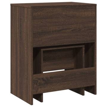 Dressing Table and Stool in Brown Oak - Stylish and Durable