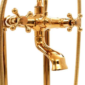 Gold Freestanding Bathtub Faucet - Premium Stainless Steel 99.5 cm