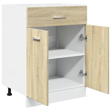 Sonoma Oak Drawer Bottom Cabinet - 60x46x81.5 cm