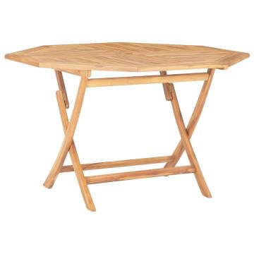 Folding Garden Table 120x120 cm - Solid Teak Wood | HipoMarket