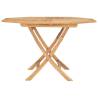 Folding Garden Table 120x120 cm - Solid Teak Wood | HipoMarket