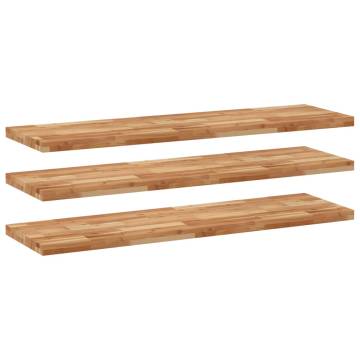 Floating Shelves 3 pcs - Solid Wood Acacia, Oil Finished | HipoMarket