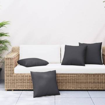 Comfortable Black Sofa Cushions - 4 pcs 50x50 cm | Hipomarket