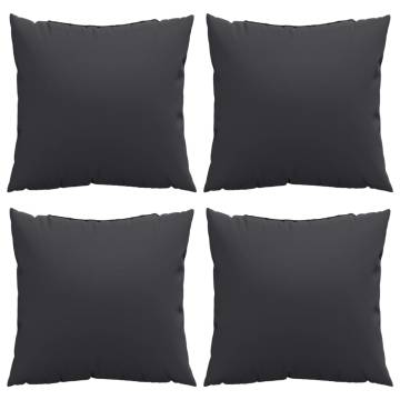 Comfortable Black Sofa Cushions - 4 pcs 50x50 cm | Hipomarket